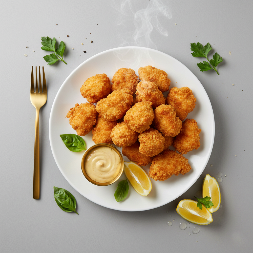 Breaded Chicken Boneless Chunks 1KG