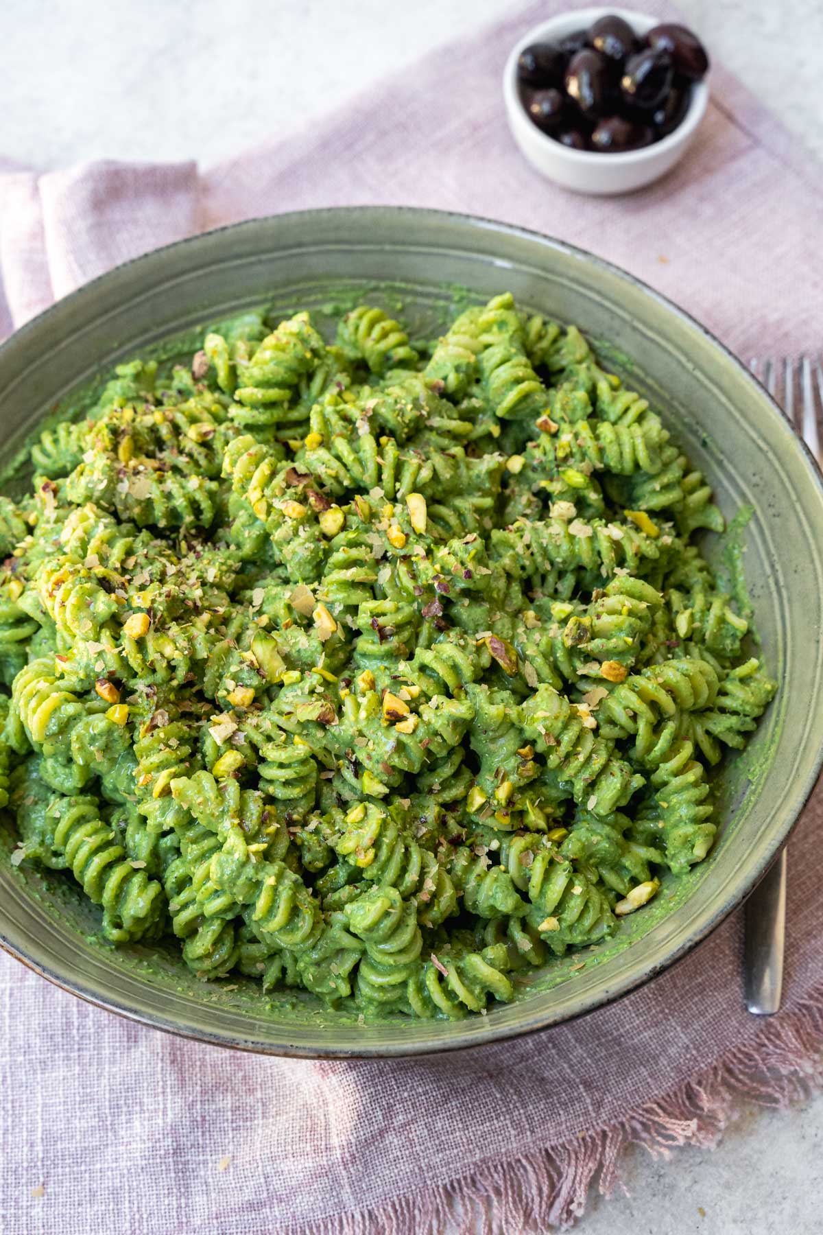 Spinach Fusilli Pasta