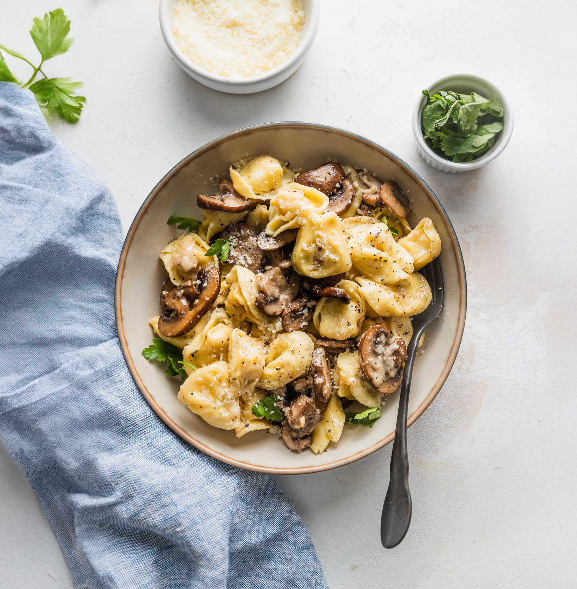 Porcini Mushroom Tortellini Pasta