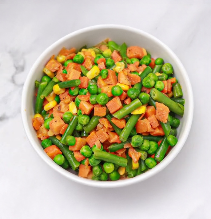 Mixed vegetable blocks