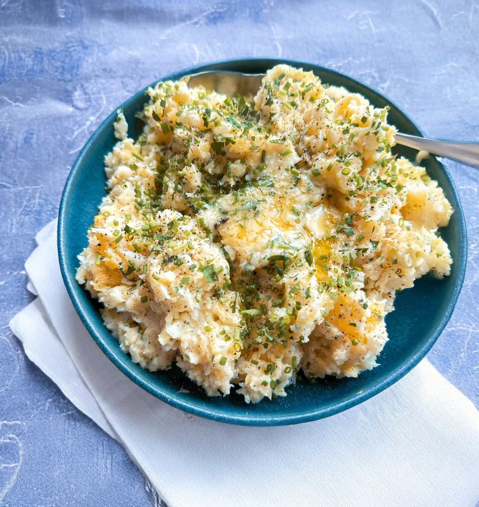 Root Vegetable Mash With Garlic Herb Butter