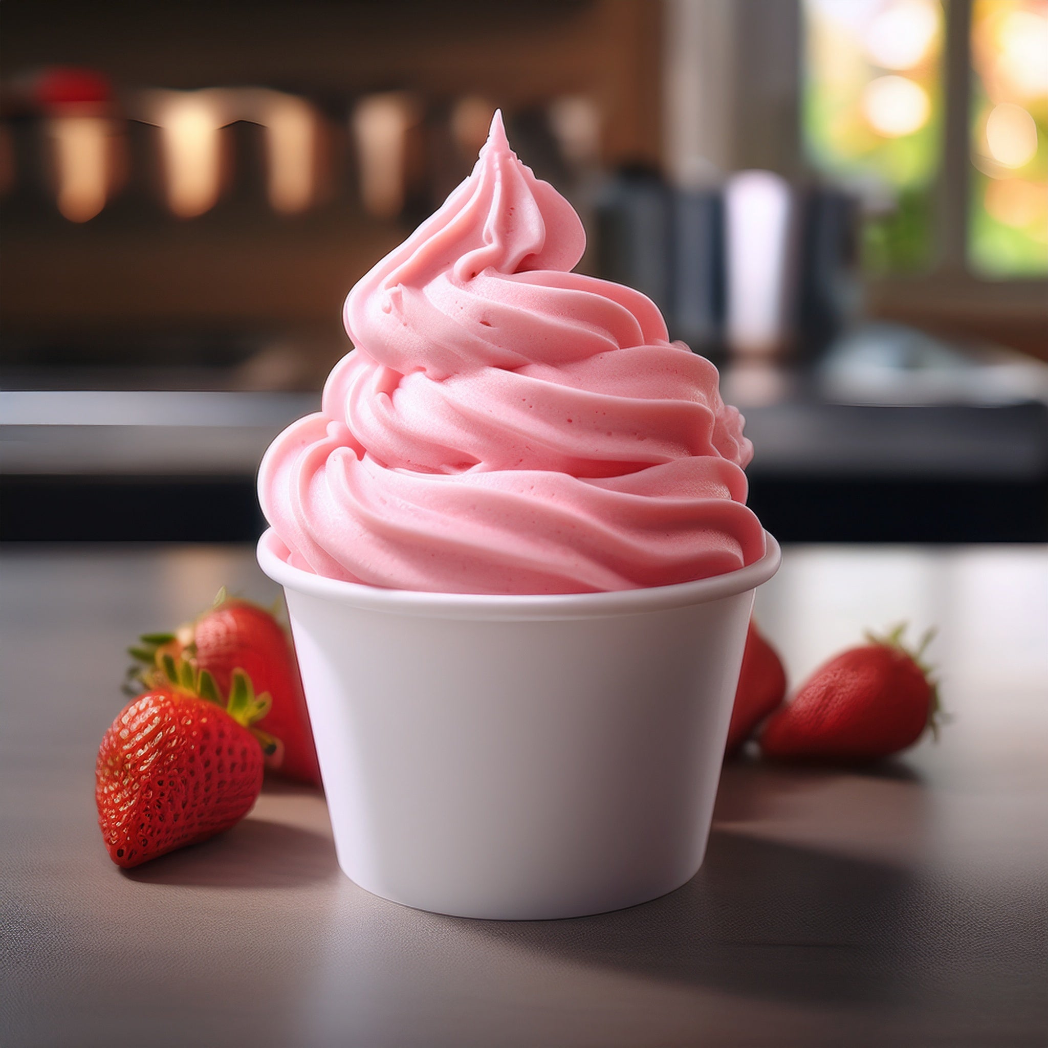 Strawberry Soft Serve