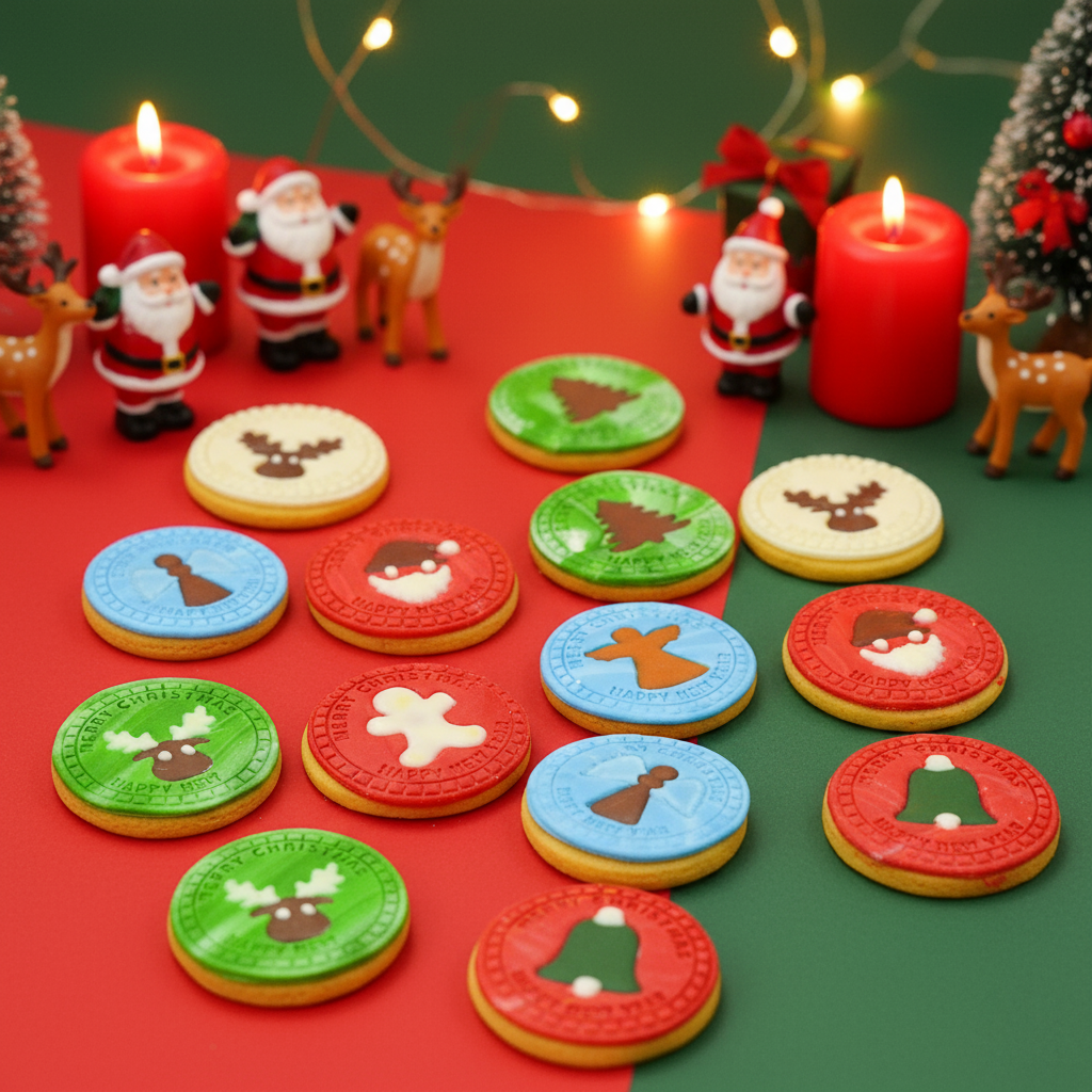 Christmas Premium Cookies Colourful 30 Pack