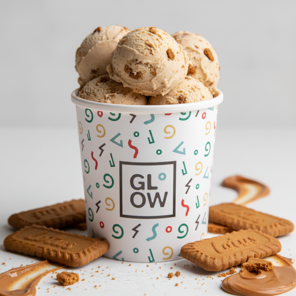 Vegan Lotus Biscuit Premium Ice Cream 500ml
