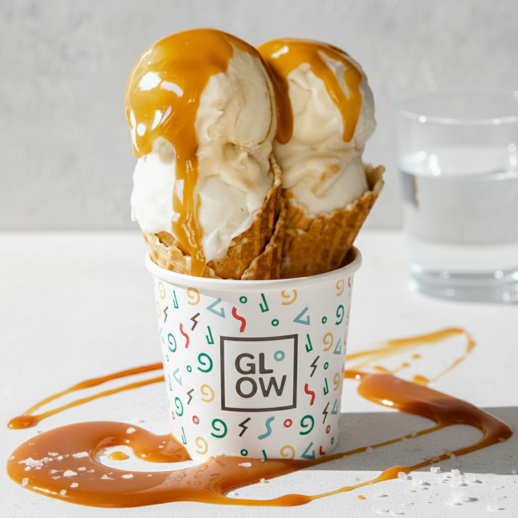 Vegan Salted Caramel Ice Cream