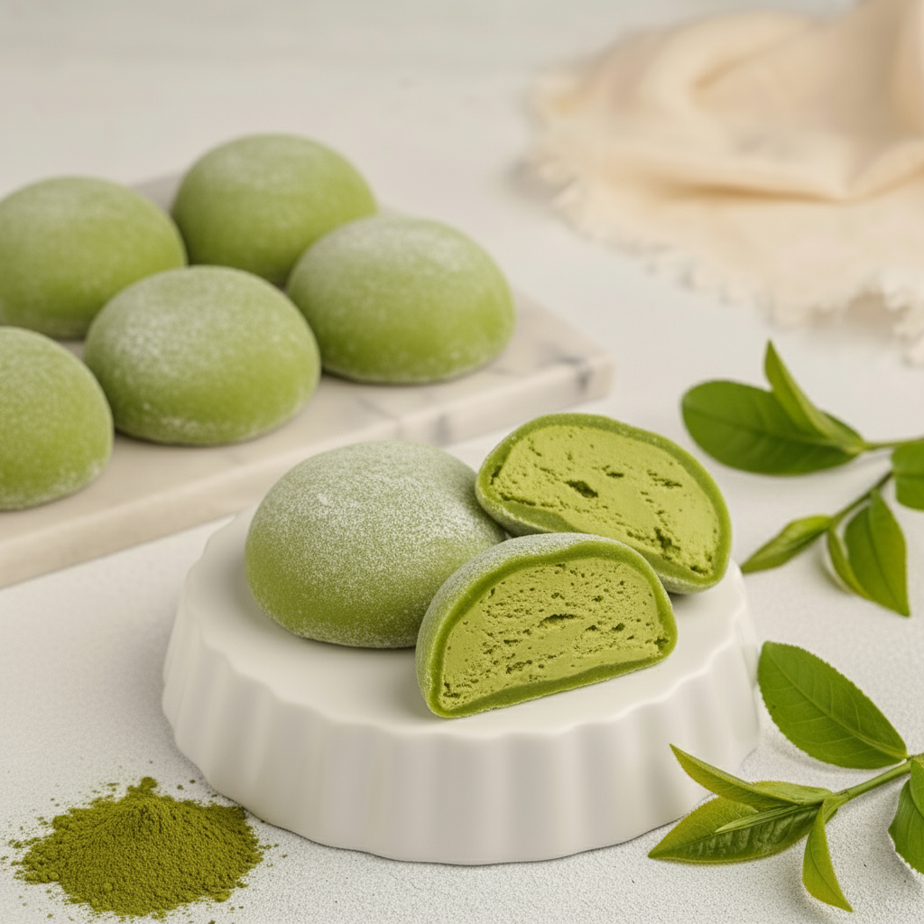 Matcha Green Tea Mochi Premium Ice Cream 24 Pack
