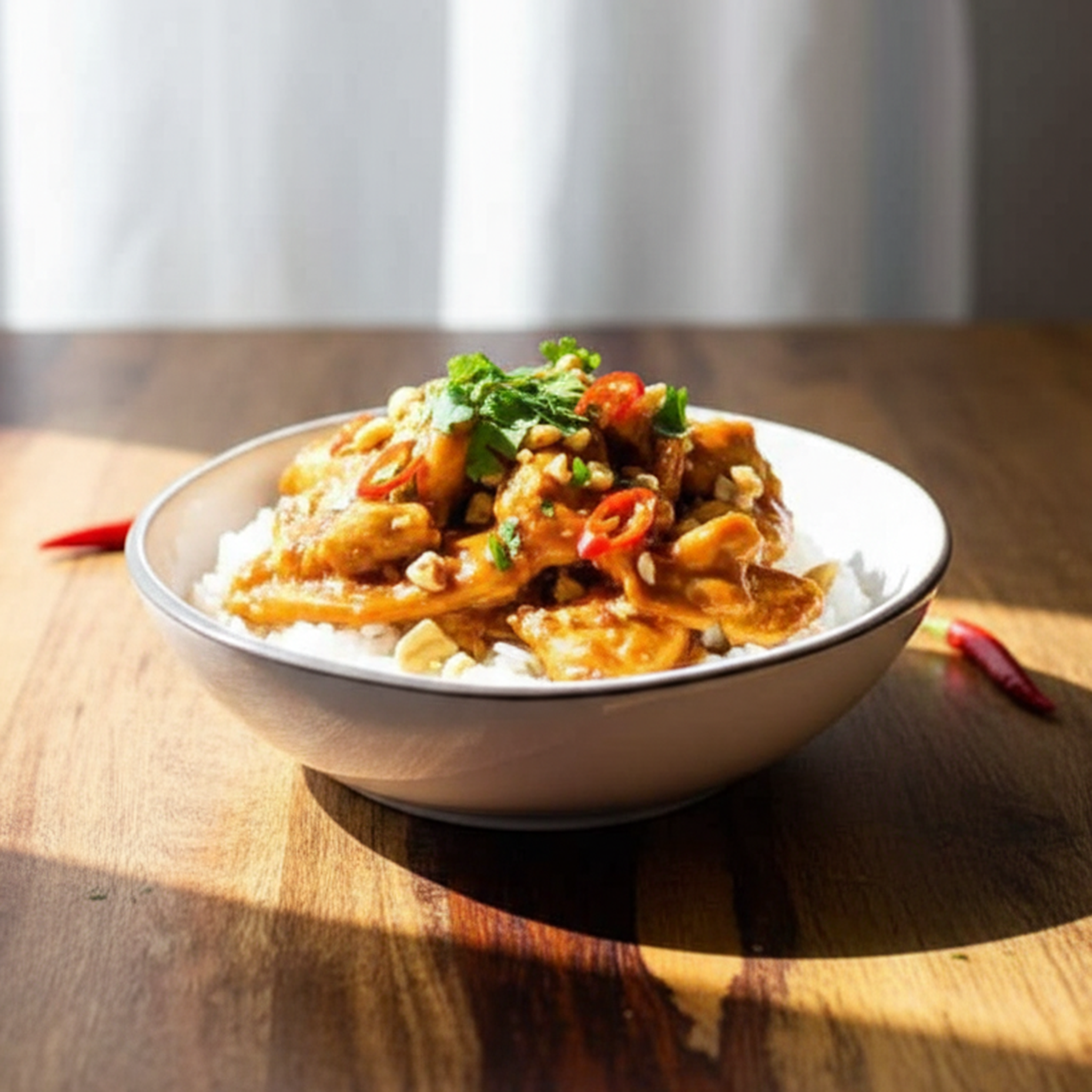 Chicken Satay With Rice & Vegetables 360G