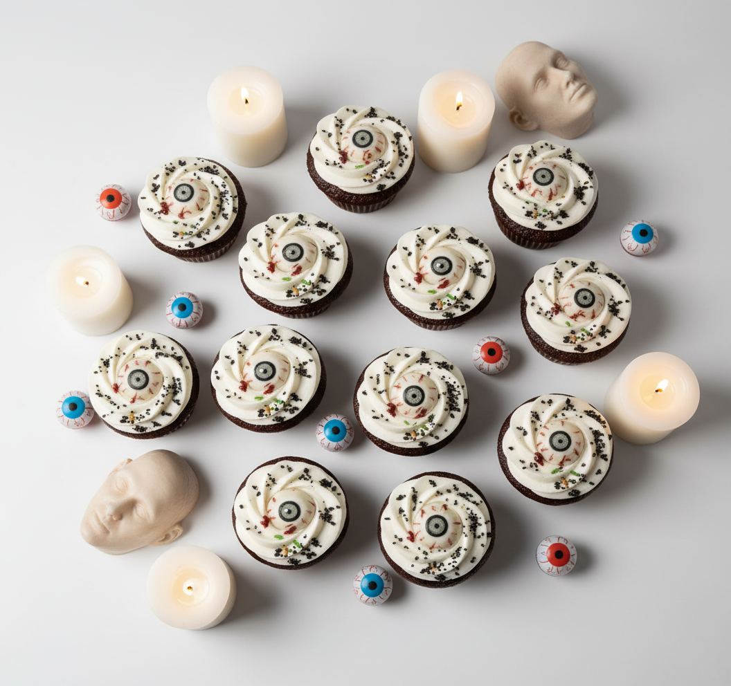 Haunted Eyeball Cupcakes 30 Pack