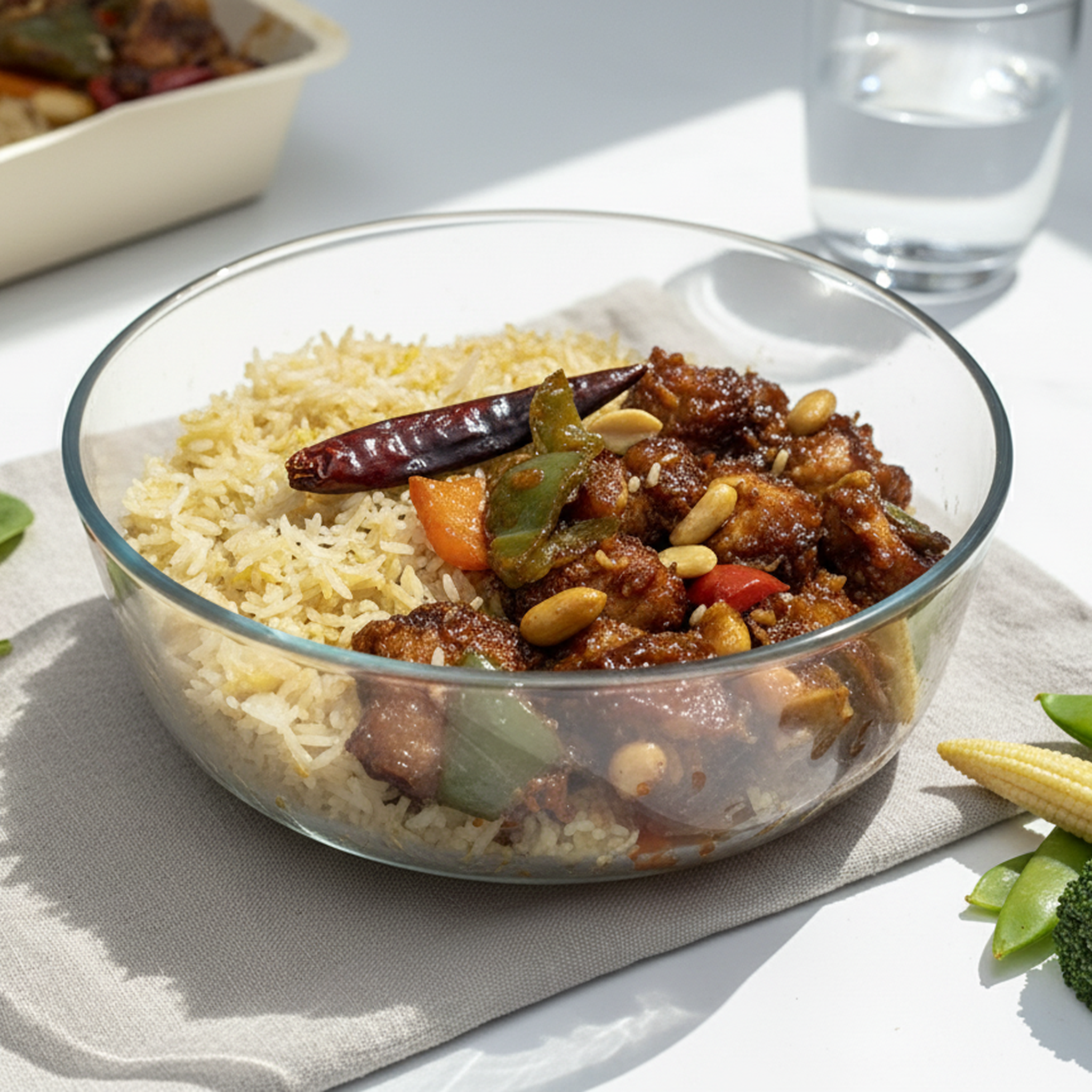 Kung Pao Chicken with Egg Fried Rice Premium 330G