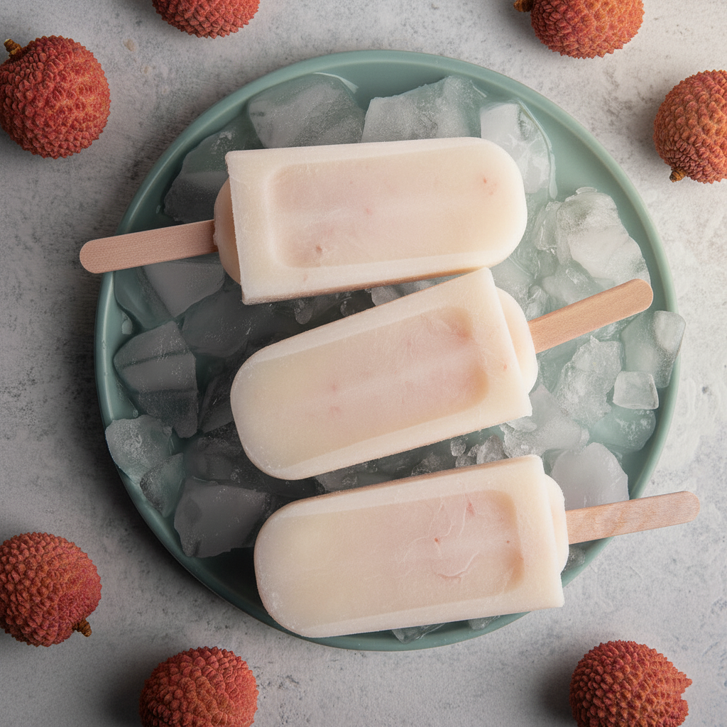 Lychee Sorbet Ice Pops Premium Small 30ml 24 Pack