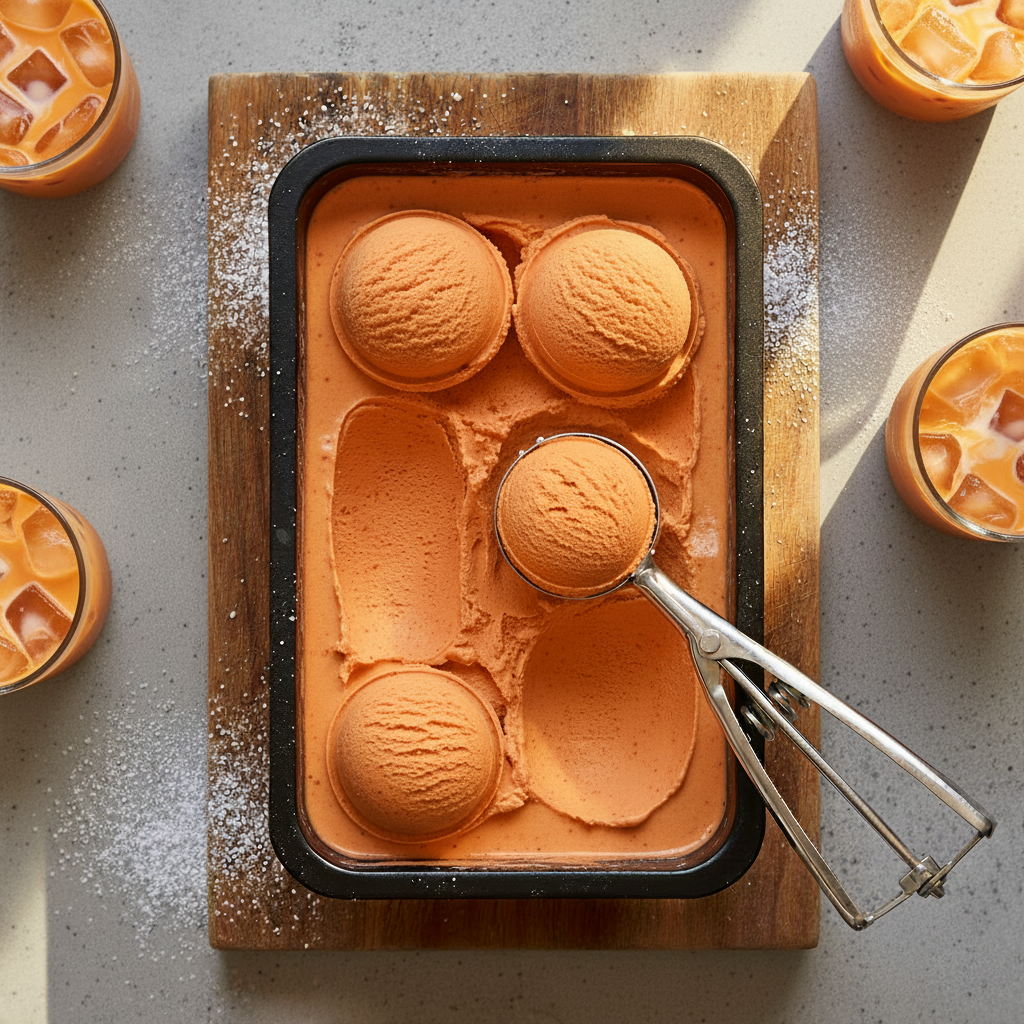 Thai Tea Premium Large Ice Cream 4L