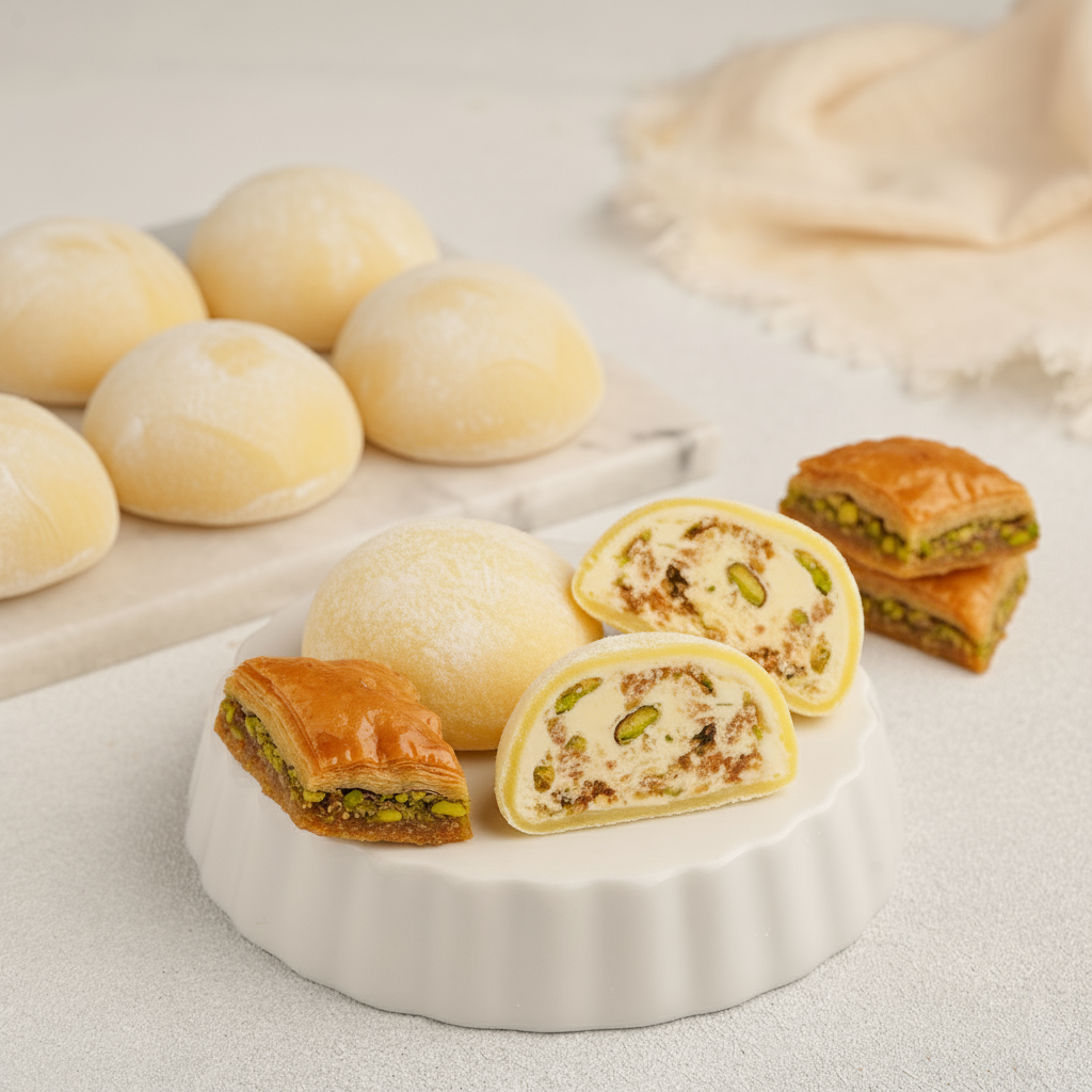 Baklawa Mochi Premium Ice Cream 24 Pack