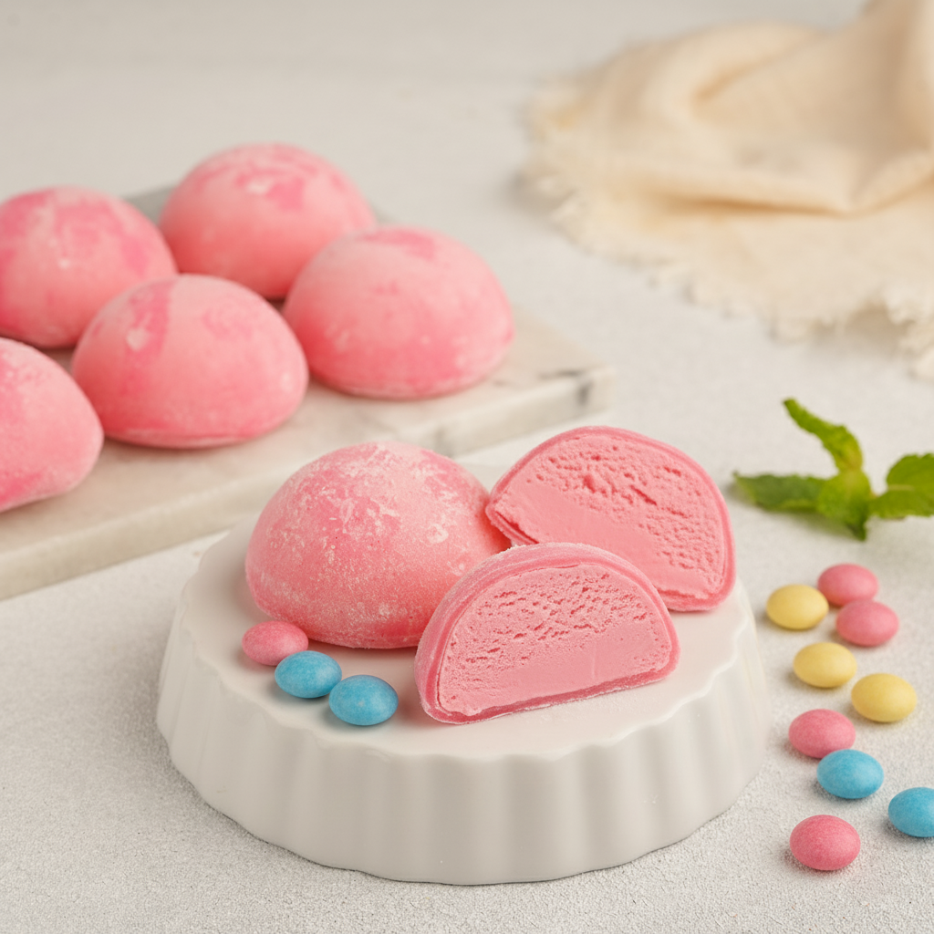 Bubblegum Mochi Premium Ice Cream 24 Pack