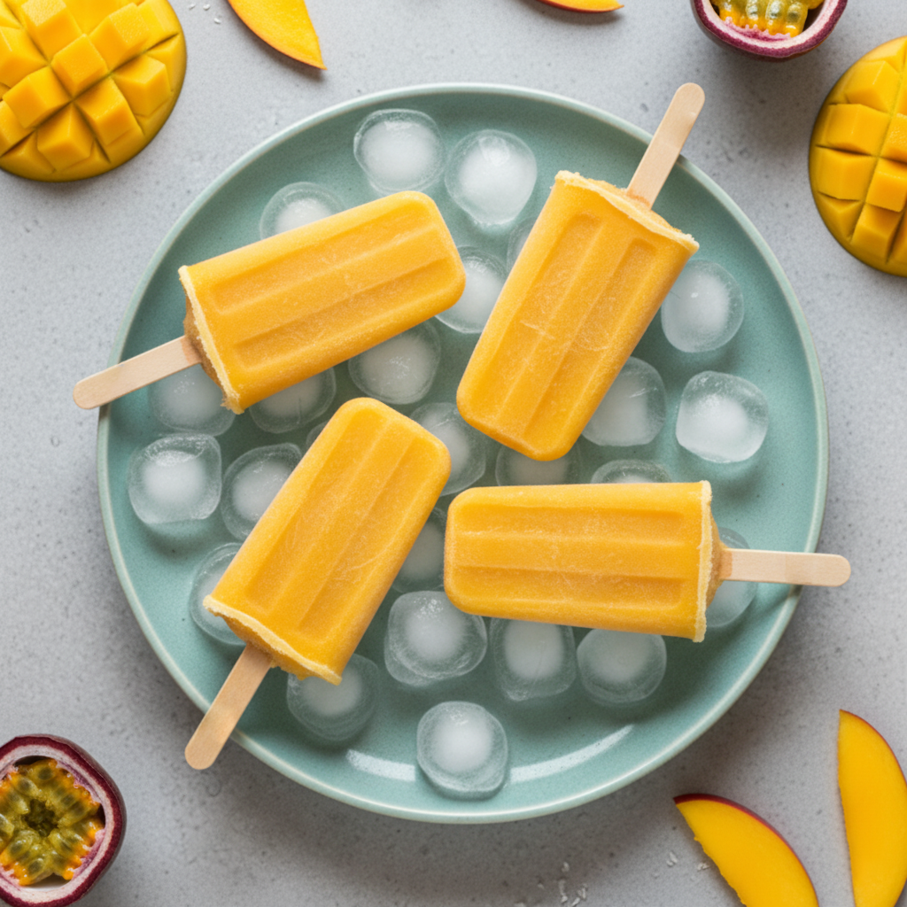 Mango & Passionfruit Electrolyte Ice Pops Premium Large 24 Pack