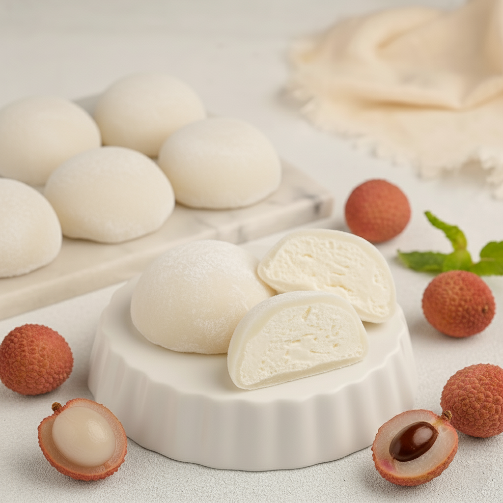 Lychee Mochi Premium Ice Cream 24 Pack