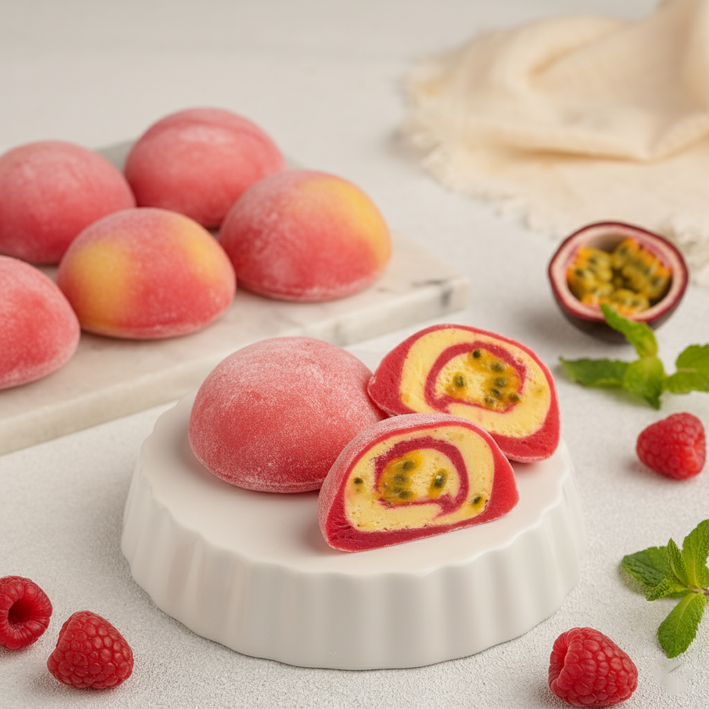 Raspberry Passion Fruit Mochi Premium Ice Cream 24 Pack