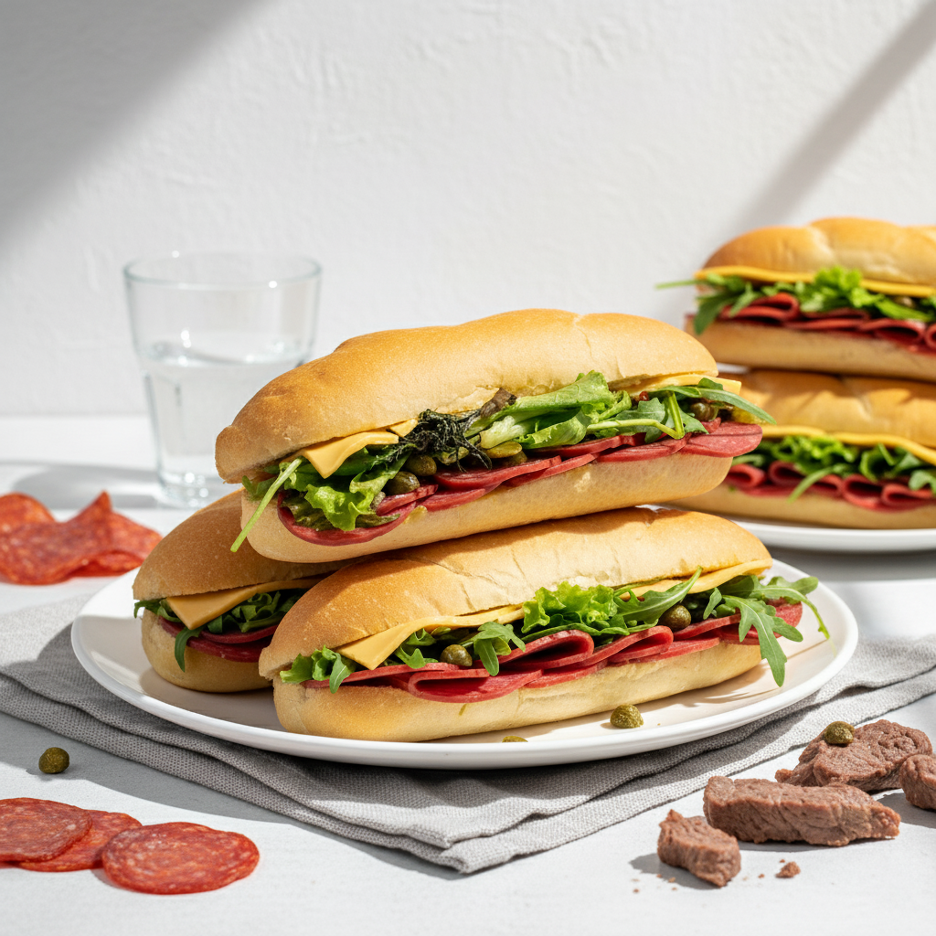 Beef Pepperoni & Cheese Baguette Premium 220G