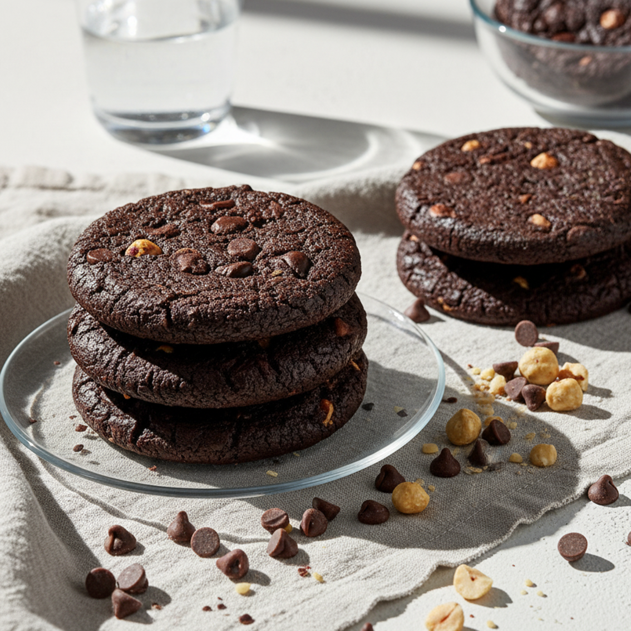 Triple Chocolate Cookies Premium 56g 4 Pack