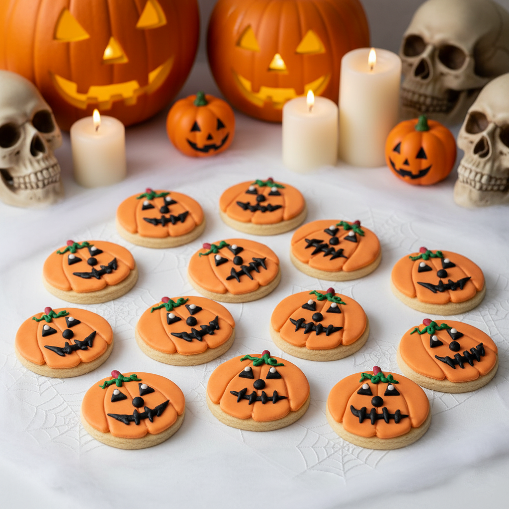 Halloween Pumpkin Cookies 30 Pack