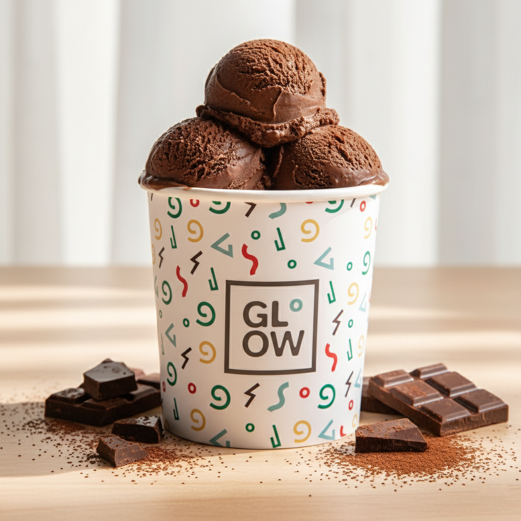 Chocolate Frozen Yoghurt Ice Cream No Added Sugar