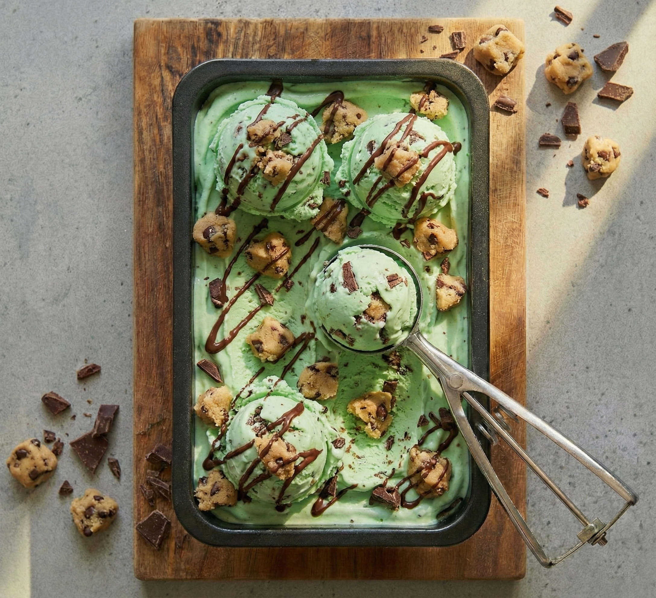 Mint Chocolate Cookie Dough Ice Cream