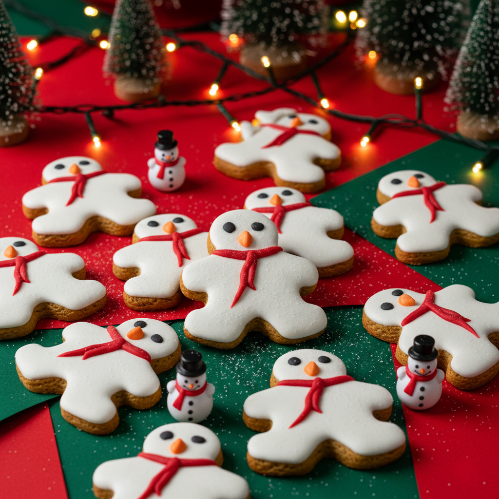 Ginger Snowman Cookie