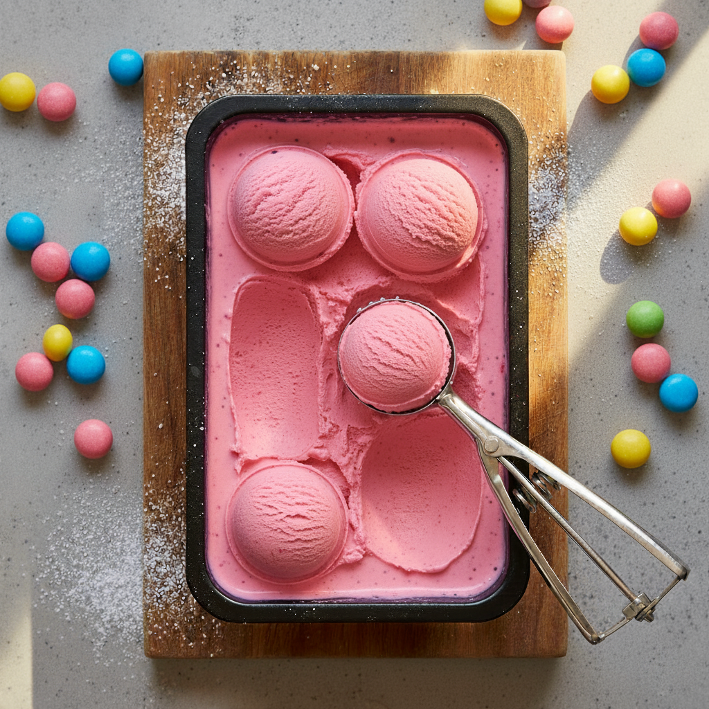 Bubble Gum Premium Large Ice Cream 4L