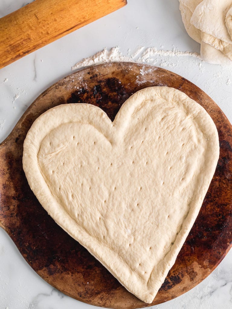 Heart Shaped Pizza Base