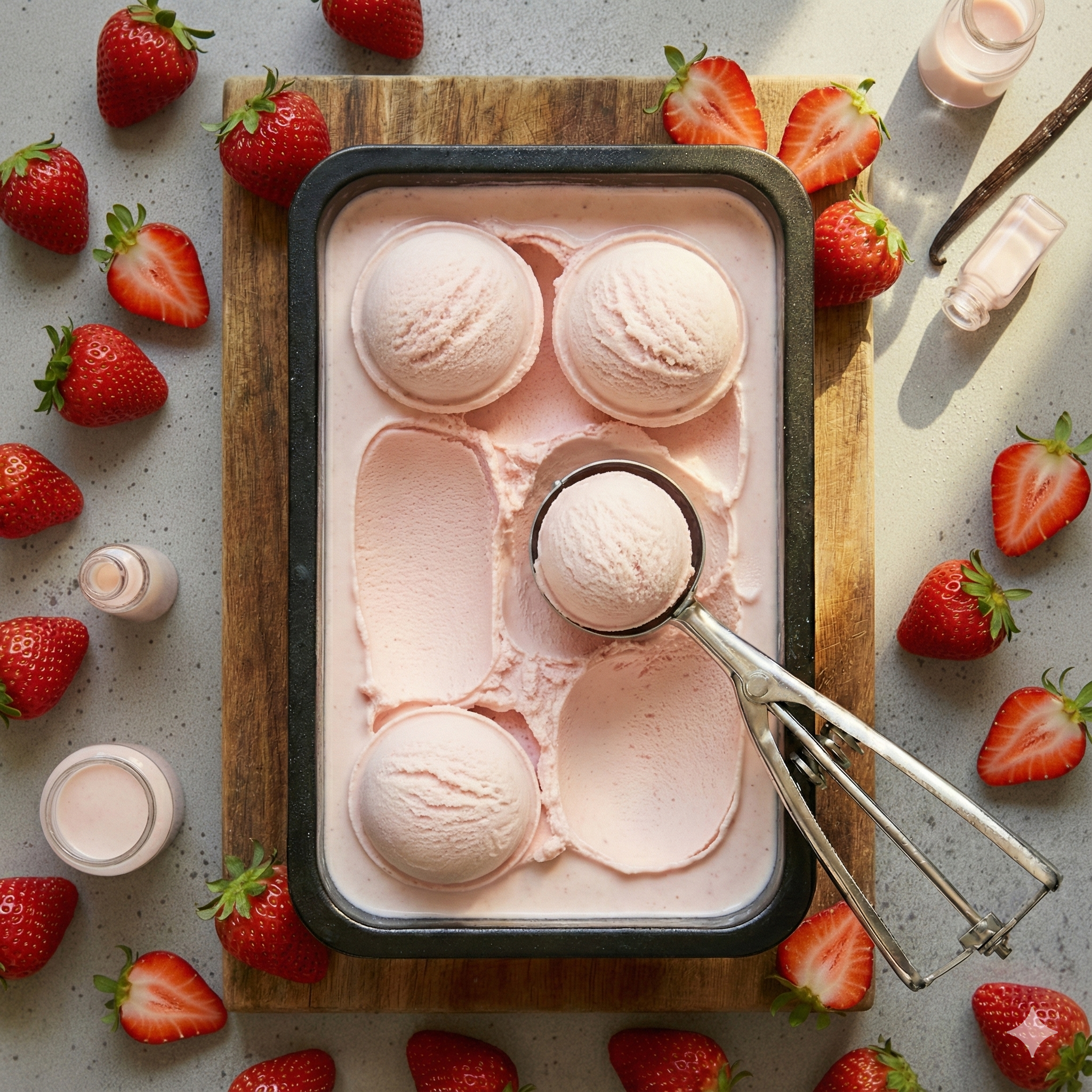 Strawberry Premium Large Low Fat Sugar Free Ice Cream 4L