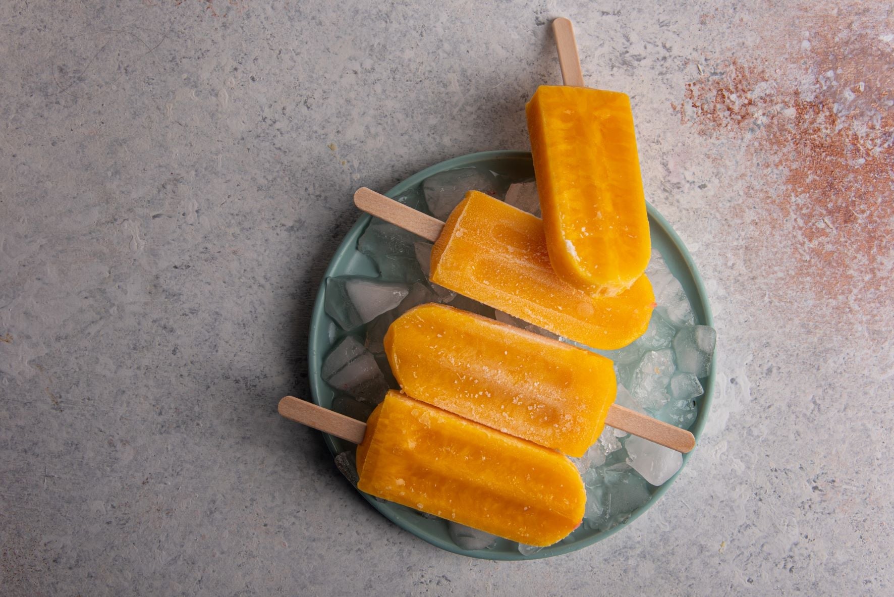 Orange Sorbet Ice Pops Premium Large 12 Pack