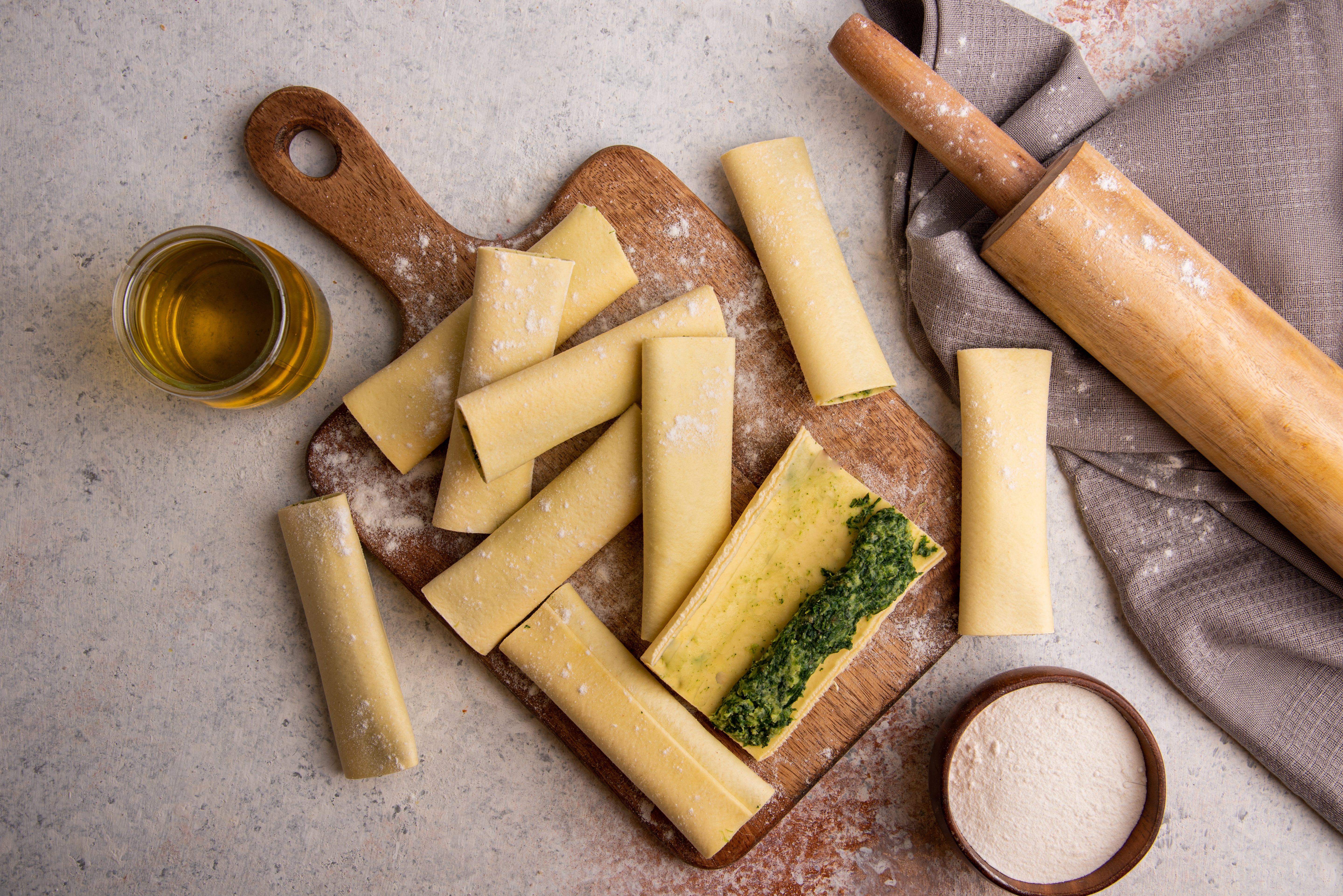 Vegan Spinach Cannelloni Pasta