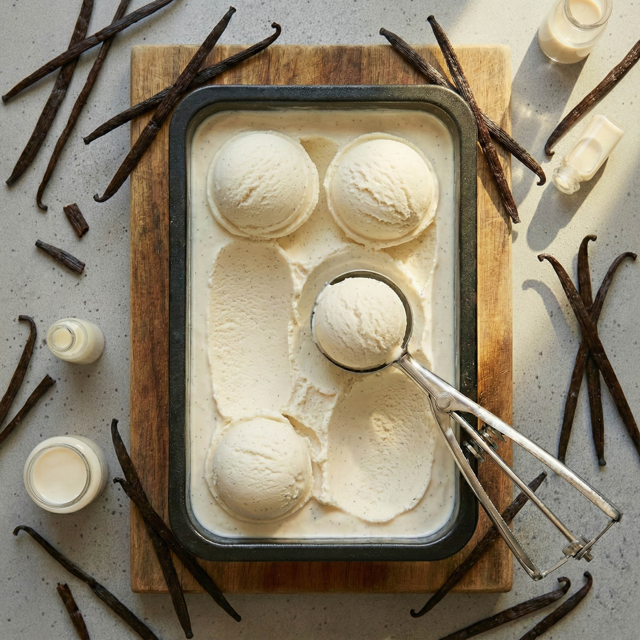 Vanilla Premium Large Low Fat Sugar Free Ice Cream 4L