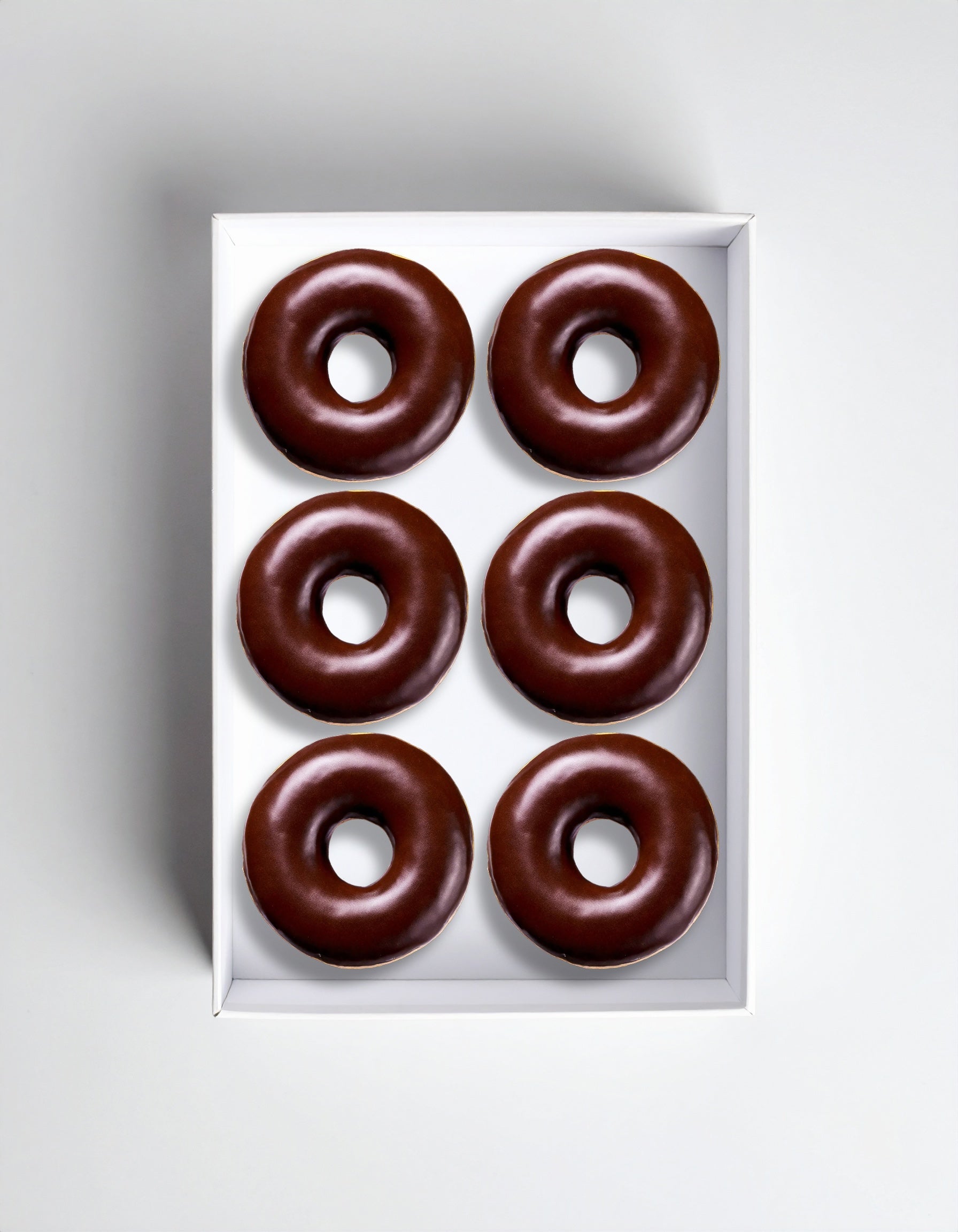 Premium Chocolate Glaze Donuts 6 Pack