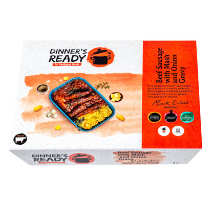 Beef Sausage with Mash and Onion Gravy 1Kg