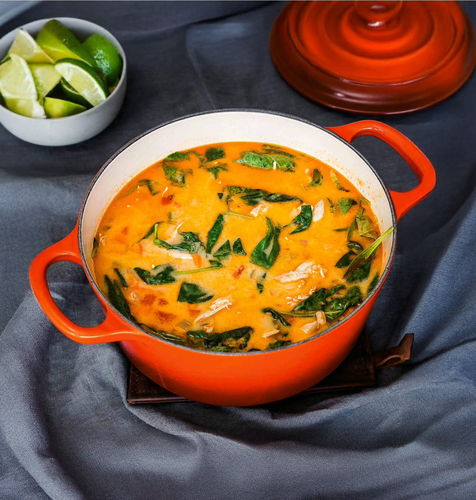 Thai Red Curry Chicken Soup