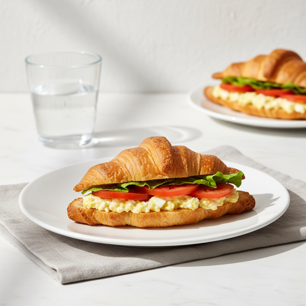 Egg & Beef Bacon Croissant Sandwich Premium 185G