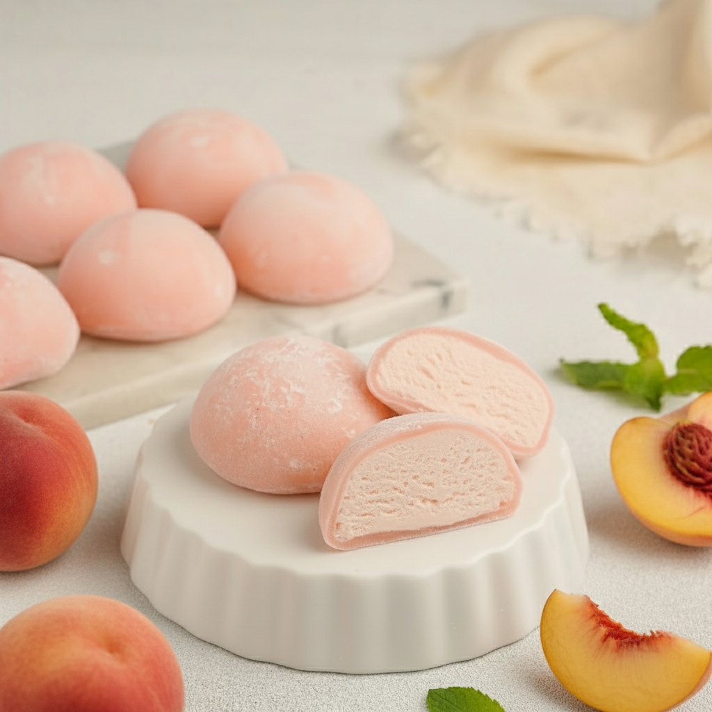 Peach Mochi Premium Ice Cream 24 Pack