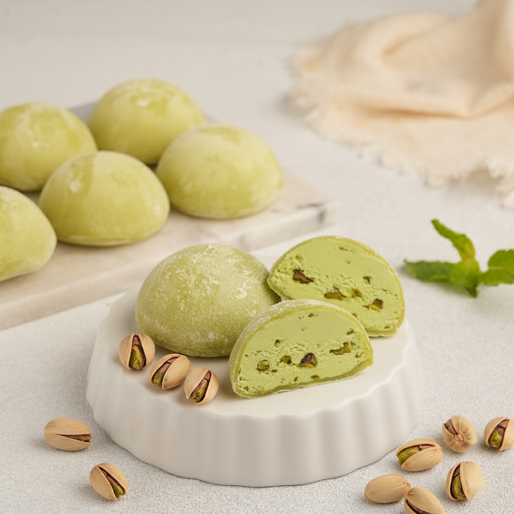 Pistachio Mochi Premium Ice Cream 24 Pack