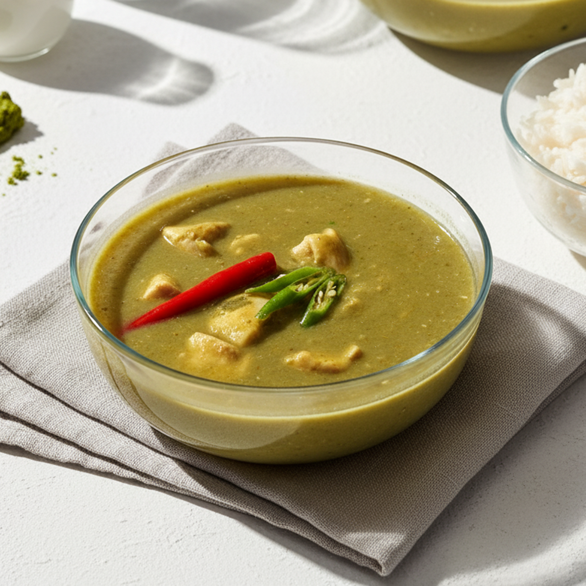 Chicken Thai Green Curry with White Rice Premium 330G