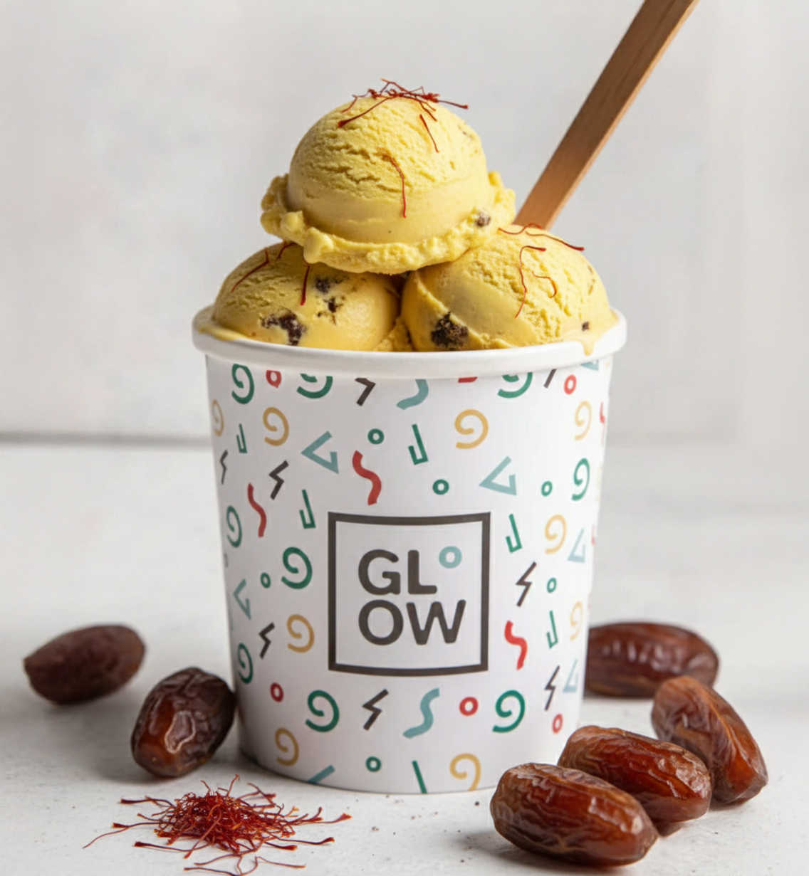 Saffron & Dates Ice Cream 500ml