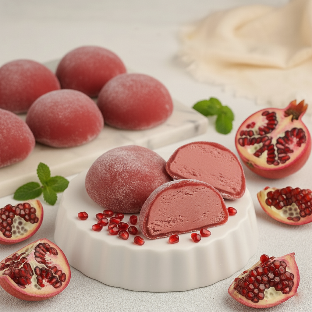 Pomegranate Mochi Premium Ice Cream 24 Pack