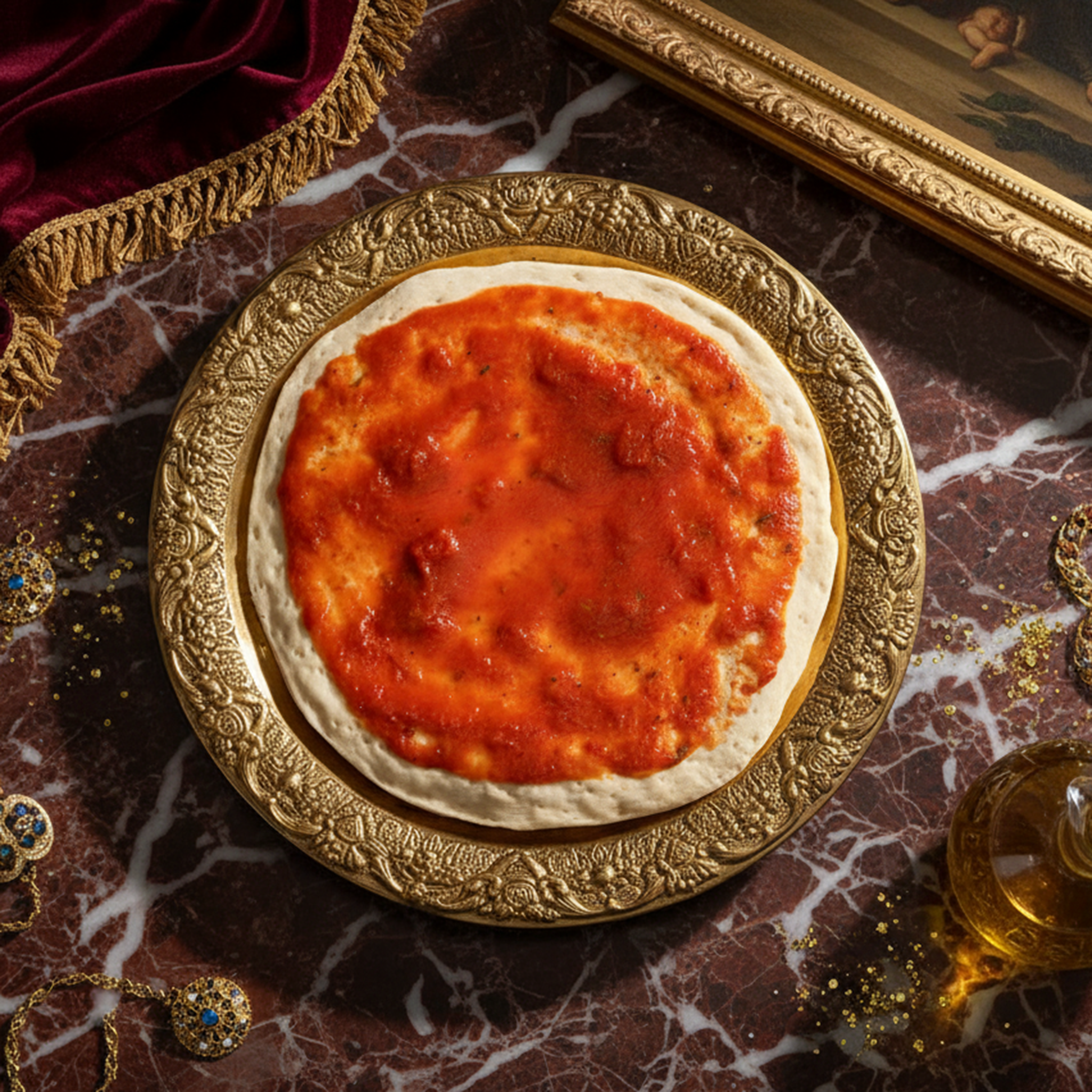 Pizza Base Large with Tomato Sauce (240g x 4 Pack)