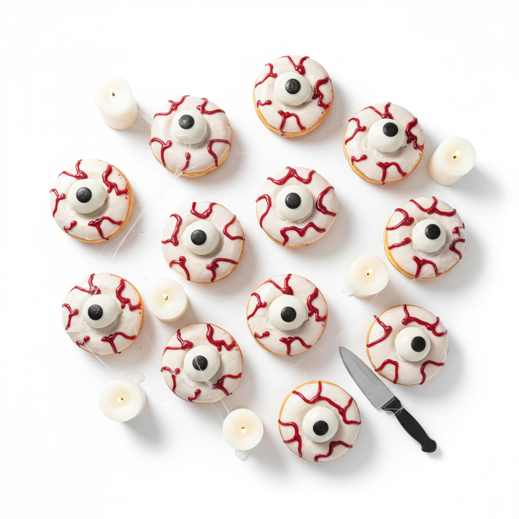 Halloween Monster's Eye Donuts 30 Pack