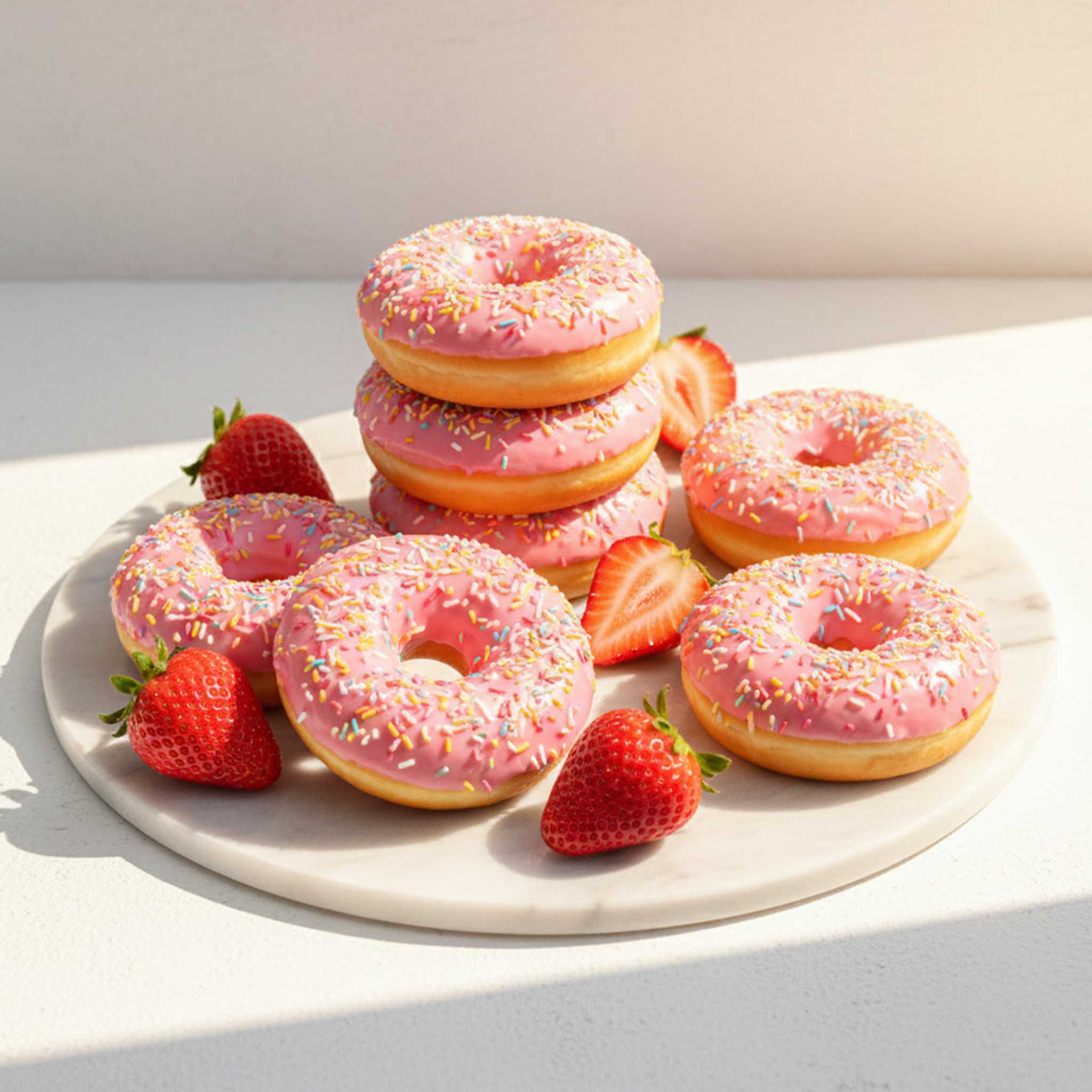Strawberry Donuts 36 Pack Premium Extra Large (AED 1 Each)