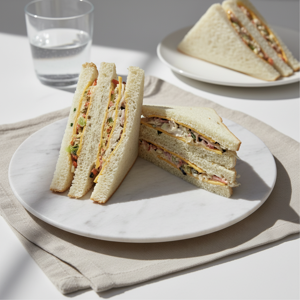 Cheddar Cheese & Coleslaw Sandwich Premium 220G