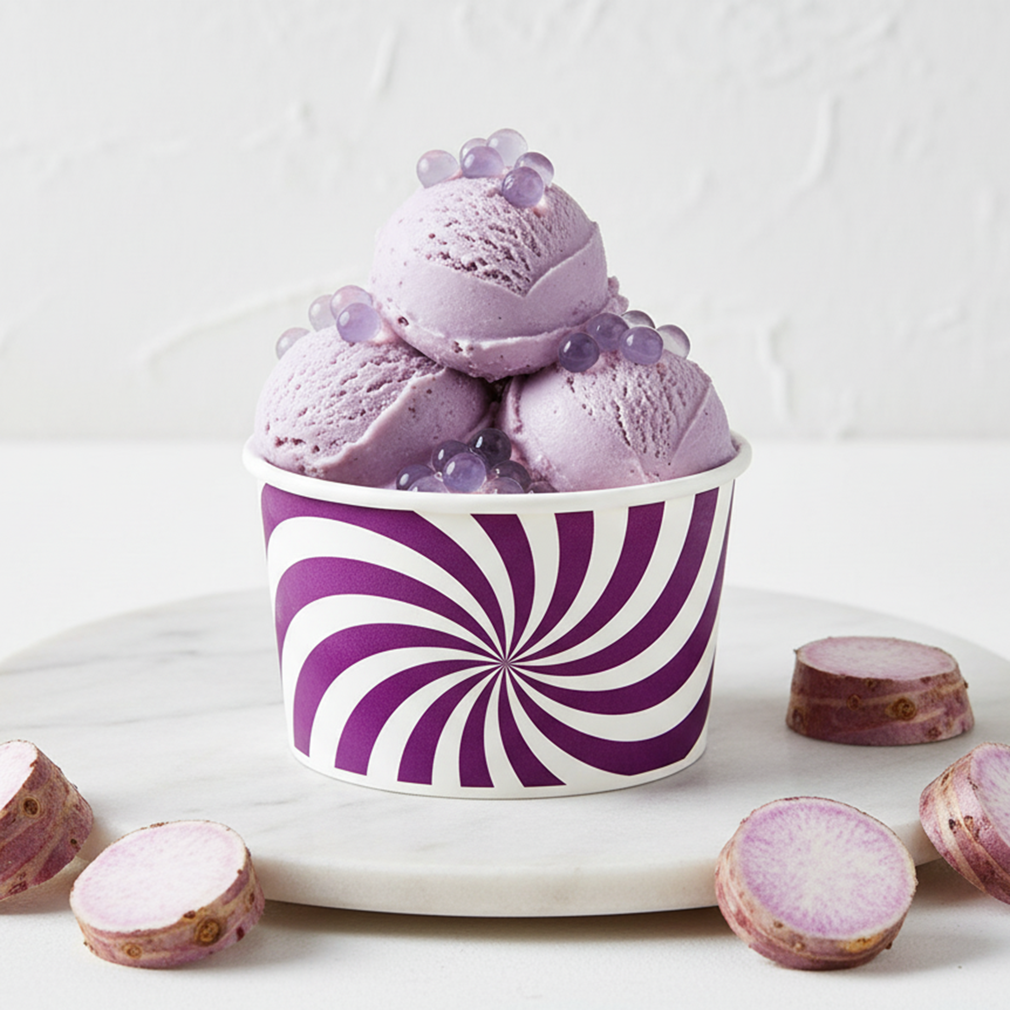 Purple Taro Premium Boba Ice Cream Premium 250ml