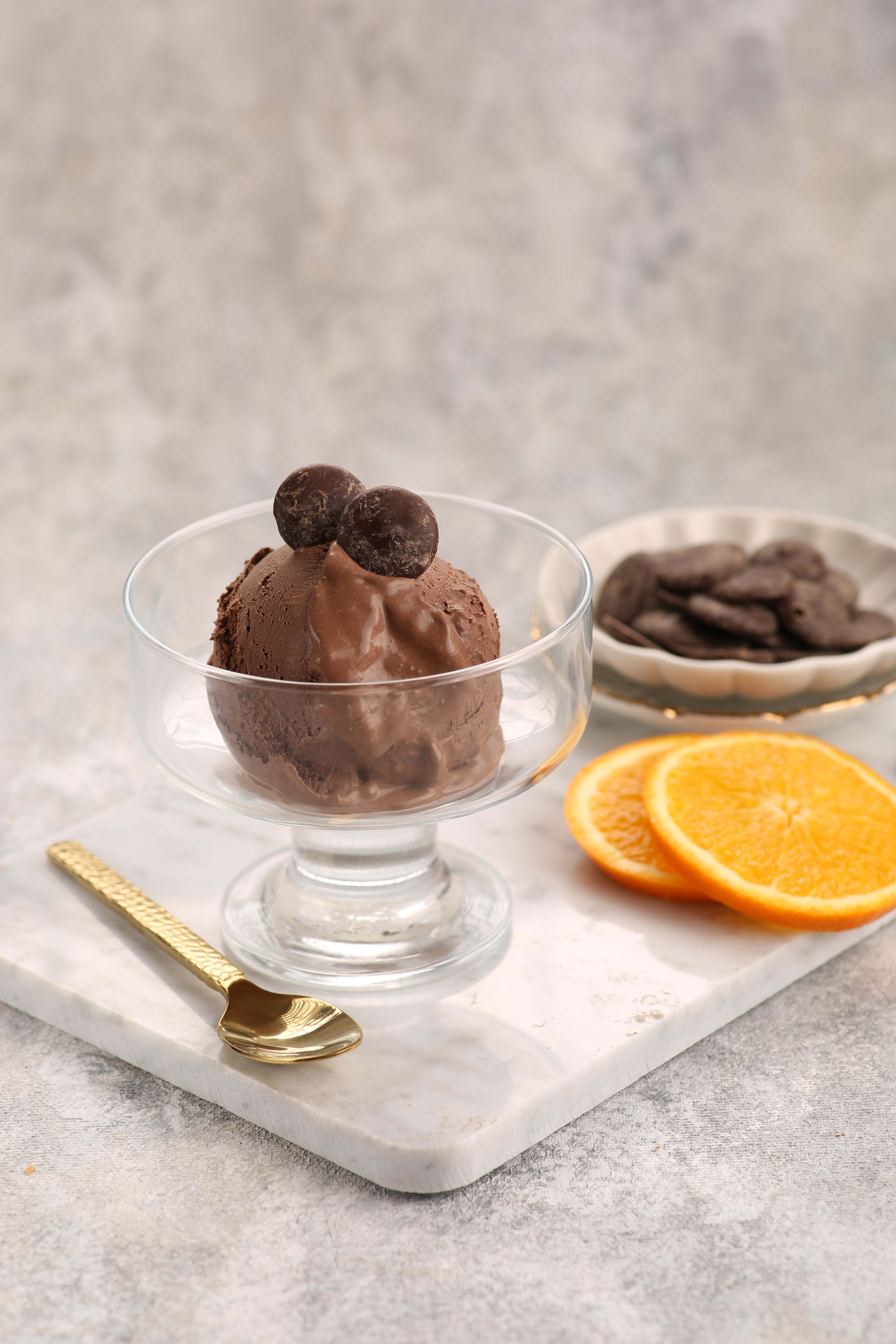 Chocolate Orange  Ice Cream Mochi