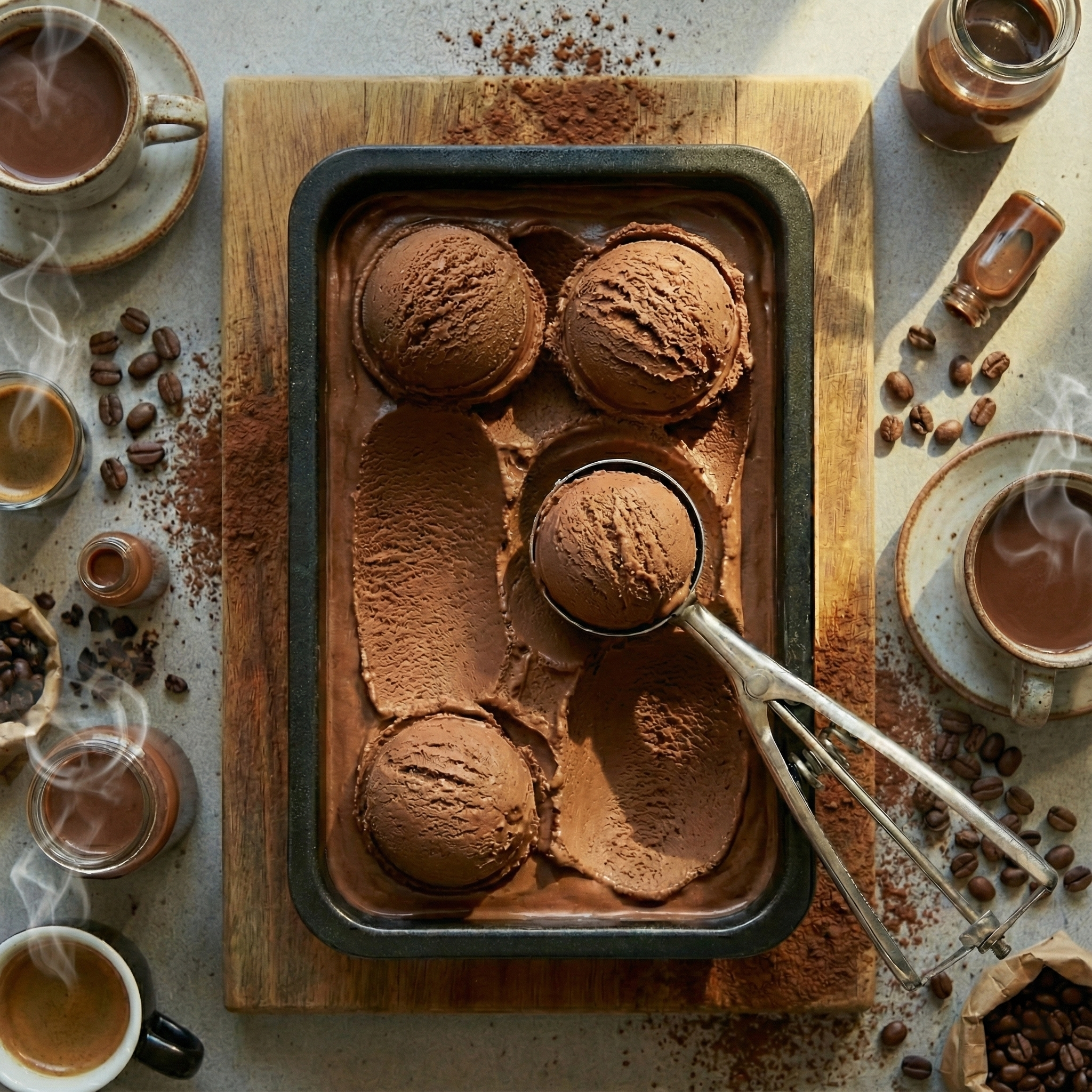 Mocha Premium Large Low Fat Sugar Free Ice Cream 4L