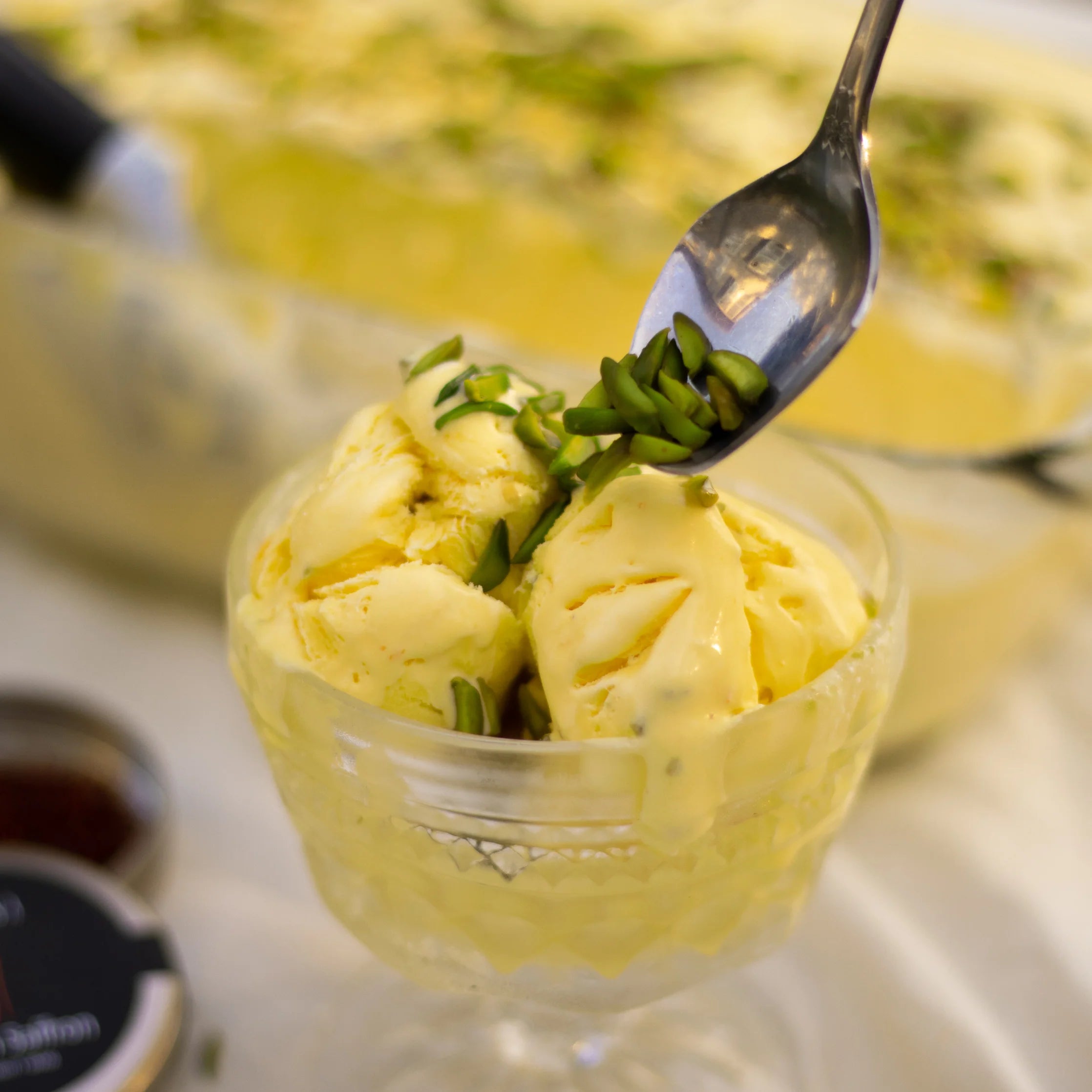 Camel Milk Saffron Pistachio Ice Cream