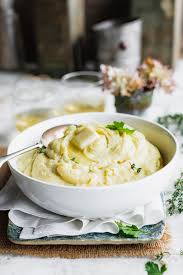 Root Vegetable Mash With Garlic Herb Butter